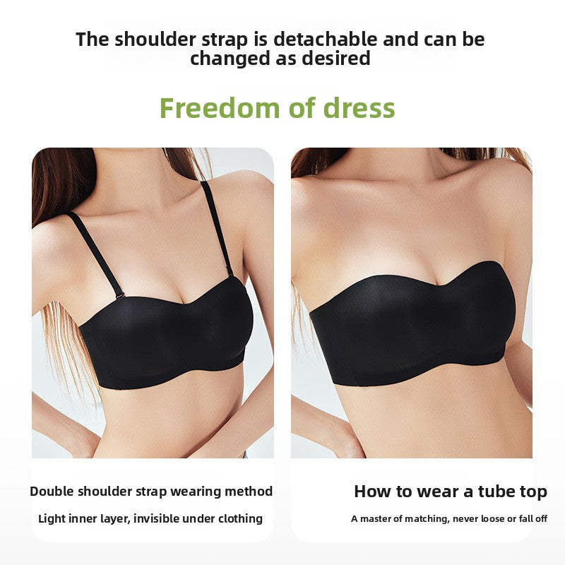 Strapless Seamless Bra with Side Support