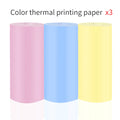 Colorful Label Sticker 57*25MM Self-adhesive Roll Paper Label Sticker Photo Inkless Printing Portable Mini Printer Thermal Paper