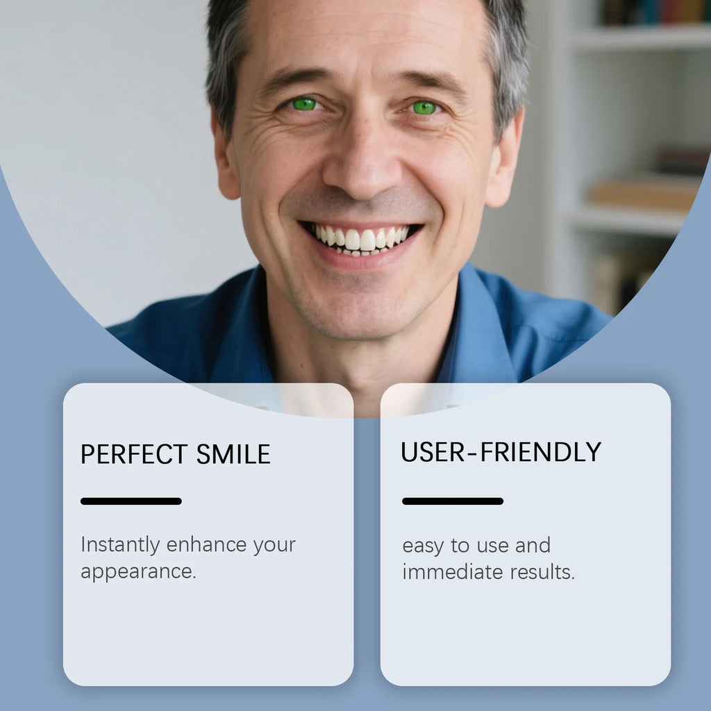 Denture Decoration Set Comfortably Cover Tooth Gaps Improve Smile Appearance Natural Fake Teeth Kit