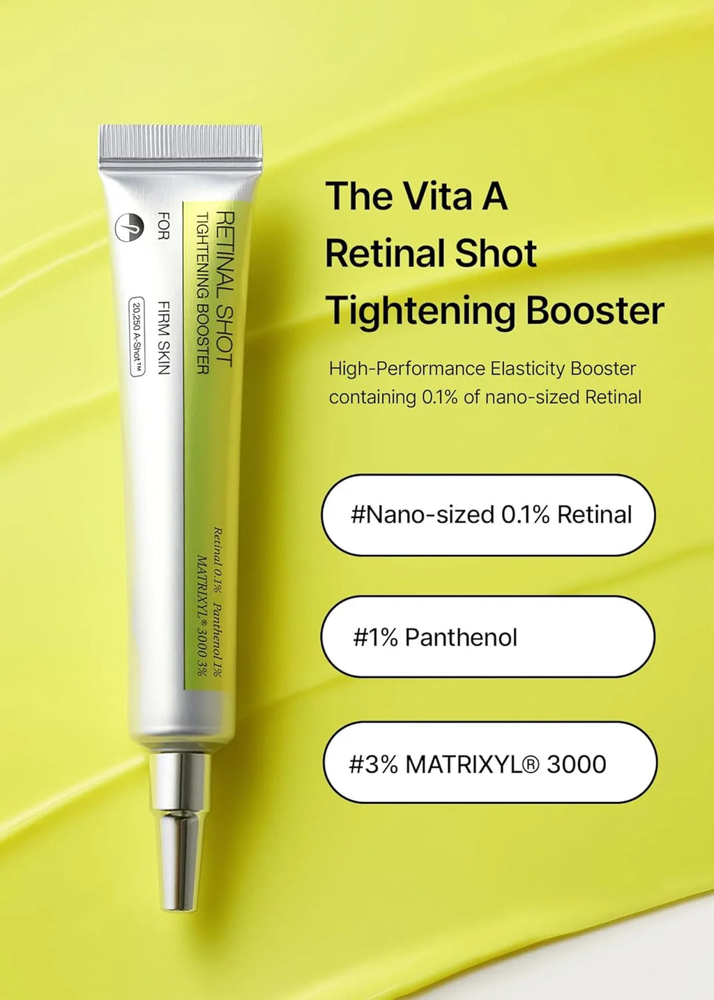 Korean Retinol Vitamin C Hydrating Shot Tightening Booster Face Cream Eye serum Lightening Dark Circles Firming Moisturizing