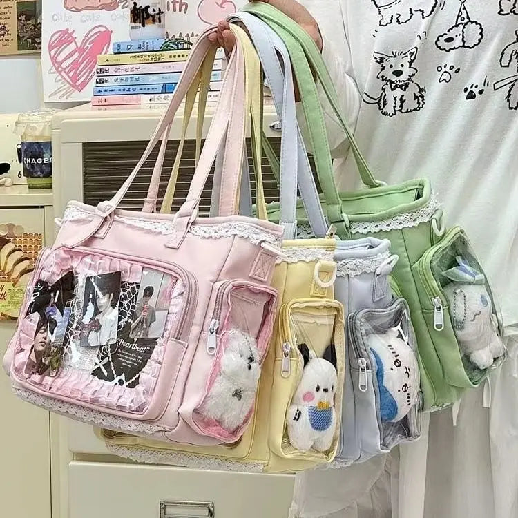 Ballet Girl Large Appetite Itabag Japanese Two-Dimension Single Shoulder Crossbody Bag Gift For Friends Women'S Handbag
